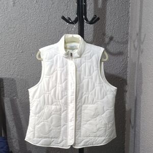 Croft & Barrow White Fleece Jacket